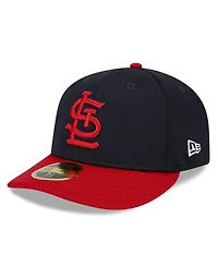 Men's New Era Navy St. Louis Cardinals 2024 Batting Practice Low Profile 59FIFTY Fitted Hat