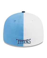 Men's New Era Light Blue, Navy Tennessee Titans 2023 Sideline Low Profile 59FIFTY Fitted Hat