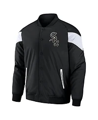 Men's Darius Rucker Collection By Fanatics Black Chicago White Sox Baseball Raglan Full-Snap Jacket