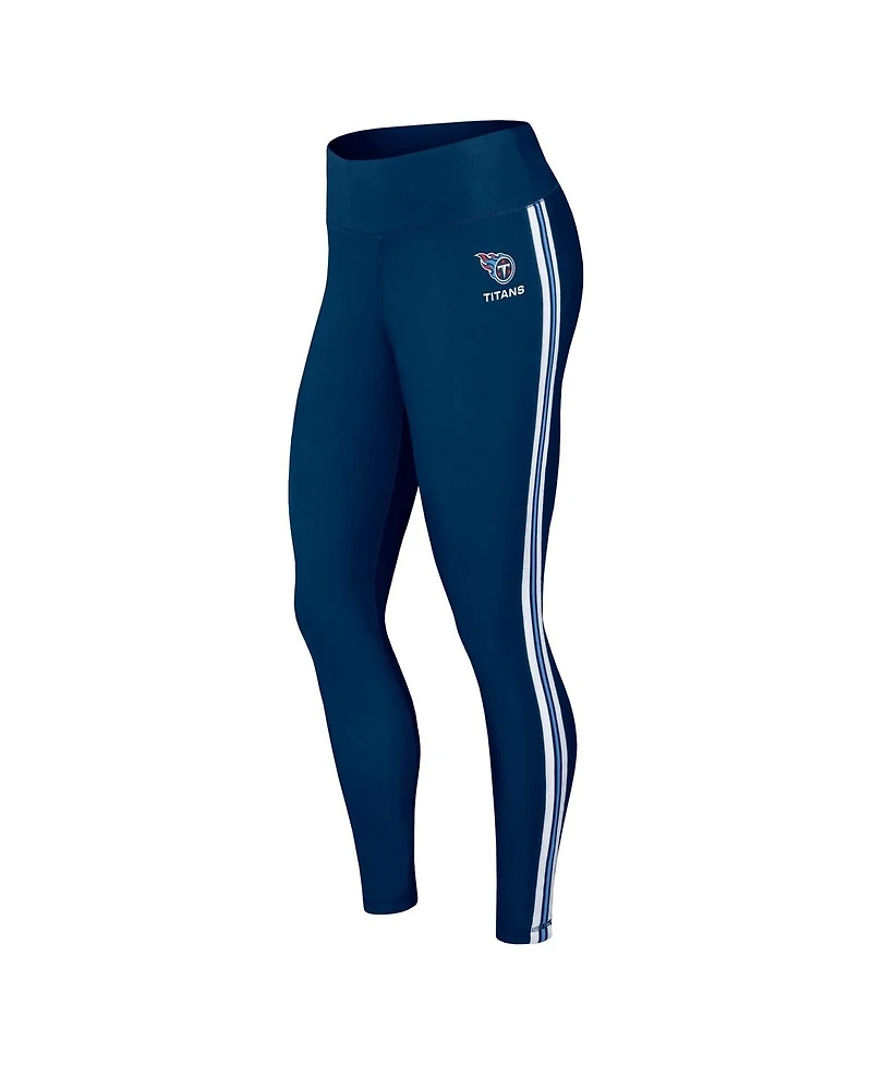 Women's Wear by Erin Andrews Navy Tennessee Titans Color Block Leggings