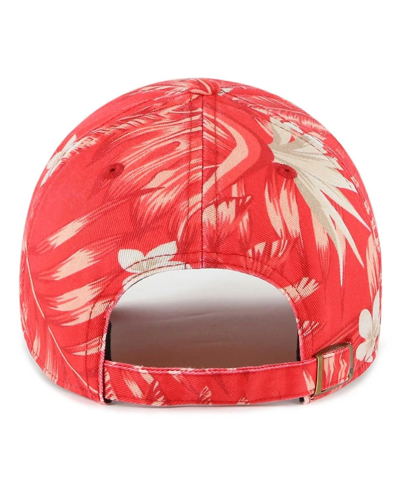Men's '47 Brand Red Ole Miss Rebels Tropicalia Clean Up Adjustable Hat