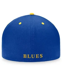 Men's Fanatics Royal Distressed St. Louis Blue Distresseds Heritage Vintage-Like Retro Fitted Hat