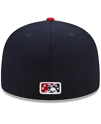 Men's New Era Navy, Red Memphis Redbirds Marvel x Minor League 59FIFTY Fitted Hat