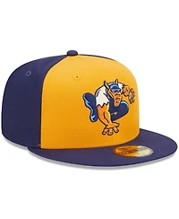 Men's New Era Gold, Navy Montgomery Biscuits Marvel x Minor League 59FIFTY Fitted Hat