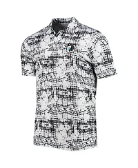 Men's Antigua Black Minnesota United Fc Vivid Polo Shirt