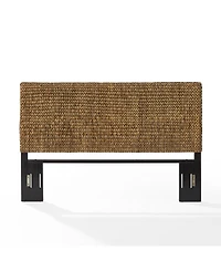 Crosley Edgewater Queen Seagrass Rattan Headboard