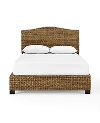 Crosley Serena King Banana Leaf Rattan Bed