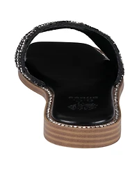 Gc Shoes Women's Shani Embellished Slide Flat Sandals