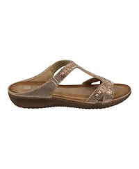 Gc Shoes Women's Alora Embellished Slide Flat Sandals