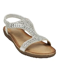 Gc Shoes Women's Wynn Embellished Flat Sandals