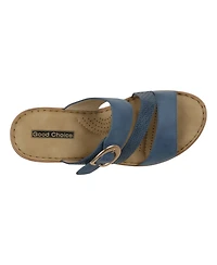 Gc Shoes Women's Odalis Buckle Comfort Wedge Sandals