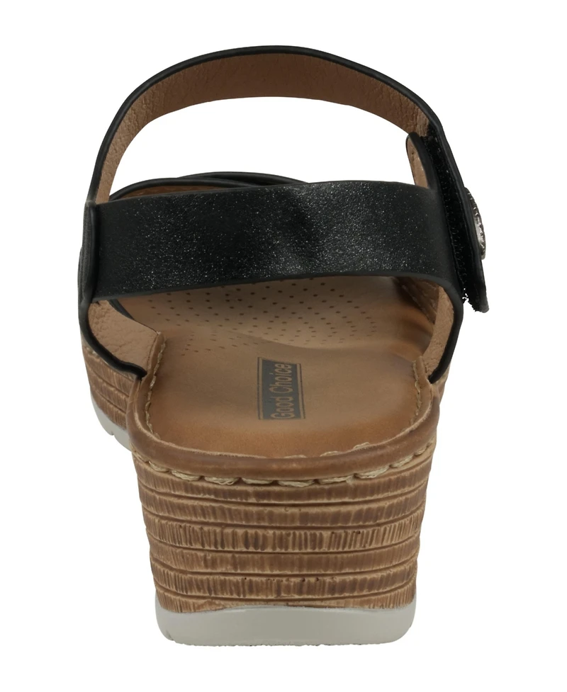 Gc Shoes Women's Vienna Crisscross Wedge Sandals