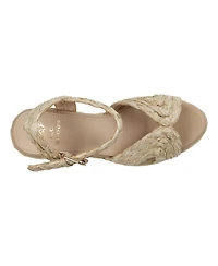 Gc Shoes Women's Maya Raffia Platform Wedge Sandals