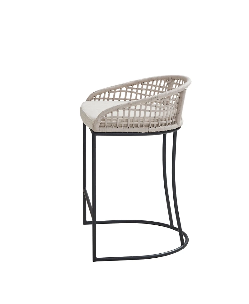 Madison Park Hermosa 21.5" Wide Woven Counter Stool