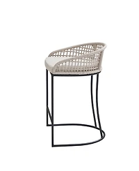 Madison Park Hermosa 21.5" Wide Woven Counter Stool