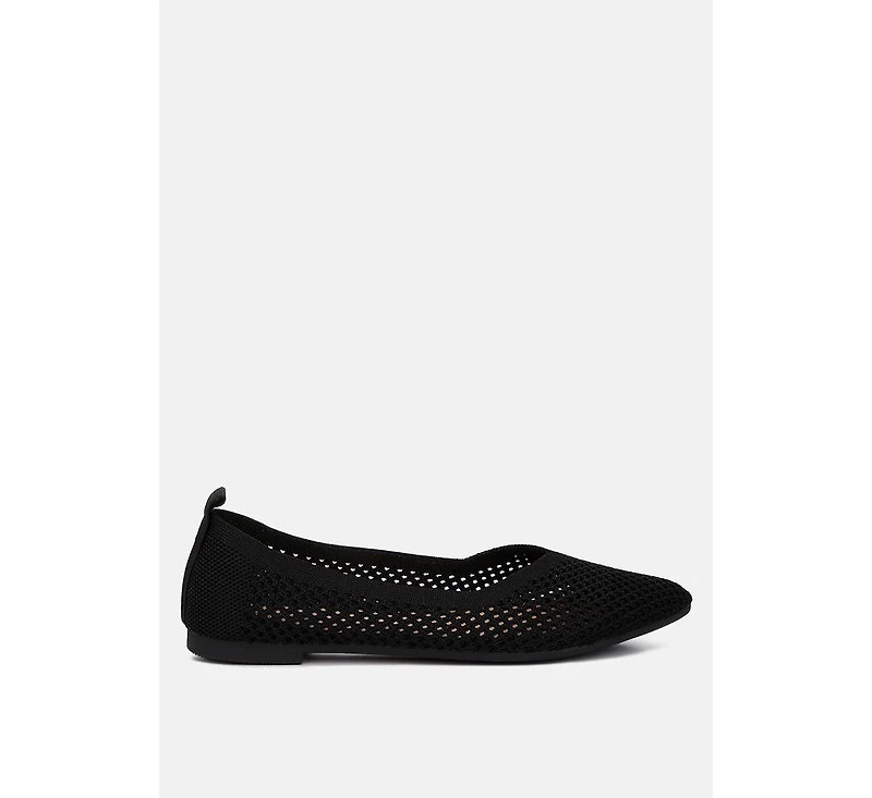 selaris fly knit slip on ballerinas flats