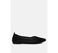 selaris fly knit slip on ballerinas flats