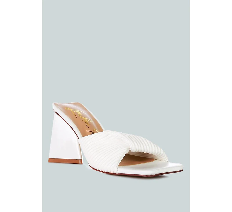 Cupid Kiss Pleated Twist Strap Sandals Women