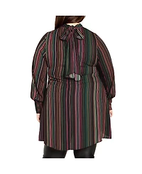 City Chic Women's Illusion Tunic Top