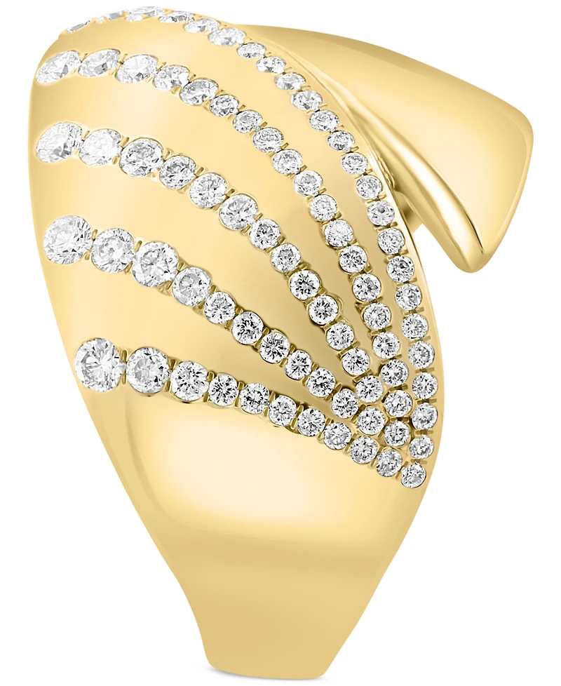 Effy Diamond Multirow Bypass Statement Ring (5/8 ct. t.w.) in 14k Gold