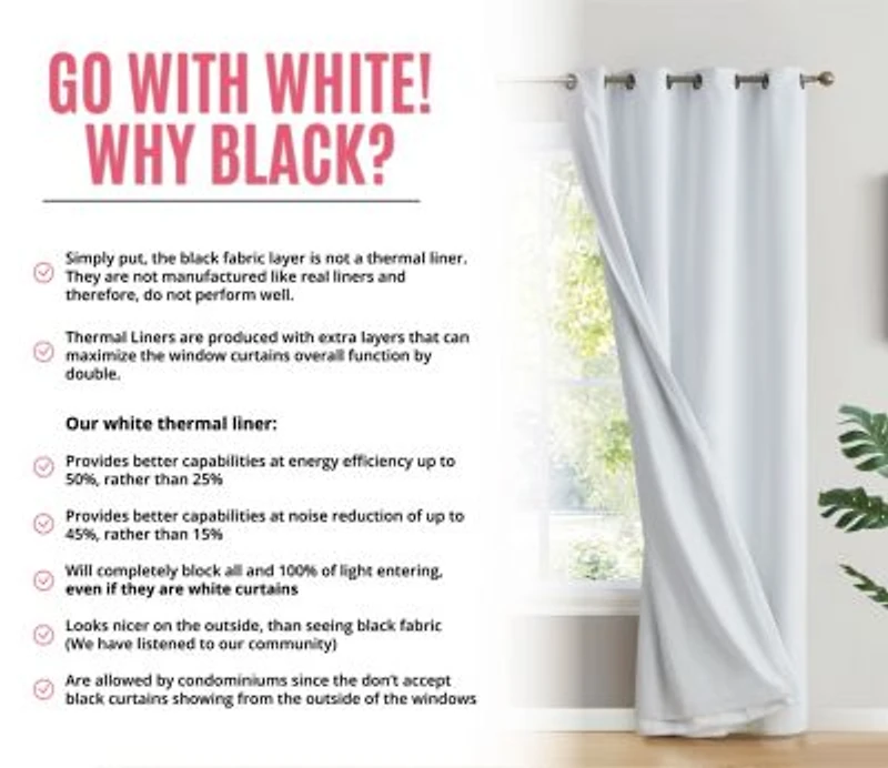 Hlc.Me Dakota 100 Complete Blackout Lined Drapery With Double Layer Thermal Insulated Energy Efficient Window Curtain Grommet Panels For Bedroom Living Room 2 Panels