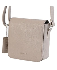 Mancini Pebbled Collection Page Leather Crossbody Bag