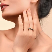 Bling Jewelry Cubic Zirconia Thin Stackable Cz Channel Set Eternity Band Ring .925 Sterling Silver 3MM