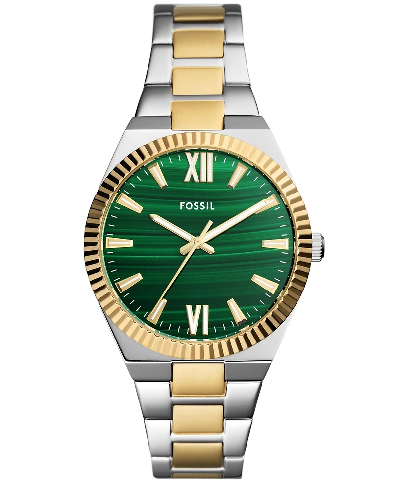 Fossil Women's Scarlette Three-Hand Two-Tone Stainless Steel Watch 38mm