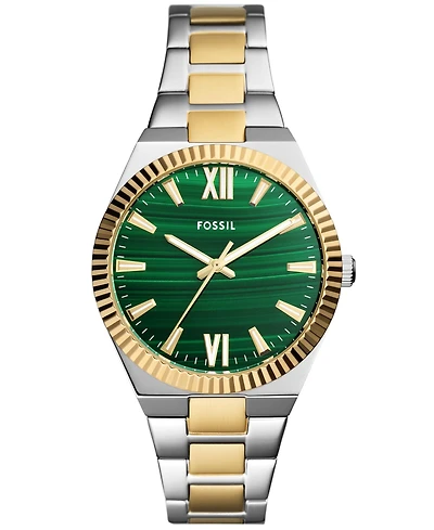 Fossil Women's Scarlette Three-Hand Two-Tone Stainless Steel Watch 38mm
