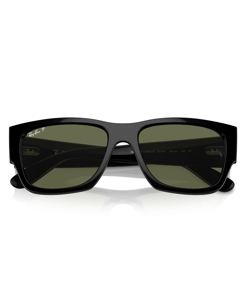 Ray-Ban Unisex Polarized Sunglasses, Carlos Rb0947S