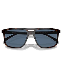 Prada Iconic Plaque Rectangular Men's Sunglasses