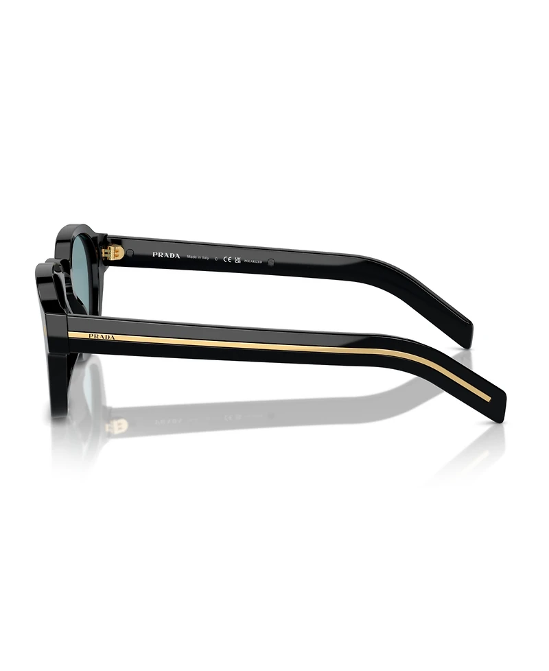 Prada Low Bridge Round Men's Sunglasses, Pr A16SF