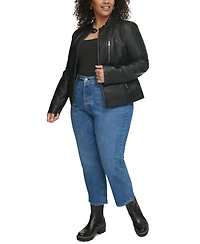 Levi's Plus Faux Leather Motocross Racer Jacket