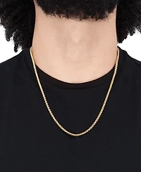 Round Box Chain 22" Strand Necklace (3-3/4mm) in 10k Gold