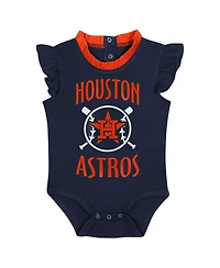 Baby Boys and Girls Fanatics Navy, Gray Houston Astros Two-Pack Fan Bodysuit Set