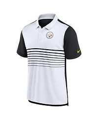 Men's Nike Black, White Pittsburgh Steelers Fashion Performance Polo Shirt