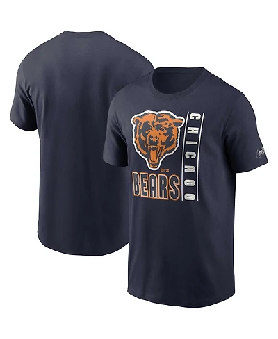 Men's Nike Navy Chicago Bears Lockup Essential T-shirt
