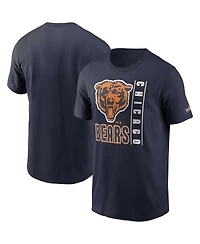 Men's Nike Navy Chicago Bears Lockup Essential T-shirt