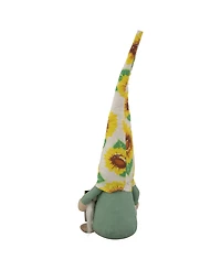 Northlight 15.5" Welcome to our Home Spring Gnome with Sunflower Hat