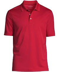 Lands' End Men's School Uniform Short Sleeve Solid Active Polo Shirts