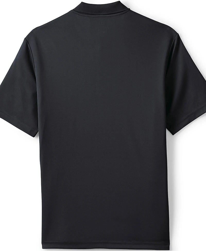 Lands' End Men's School Uniform Short Sleeve Solid Active Polo Shirt