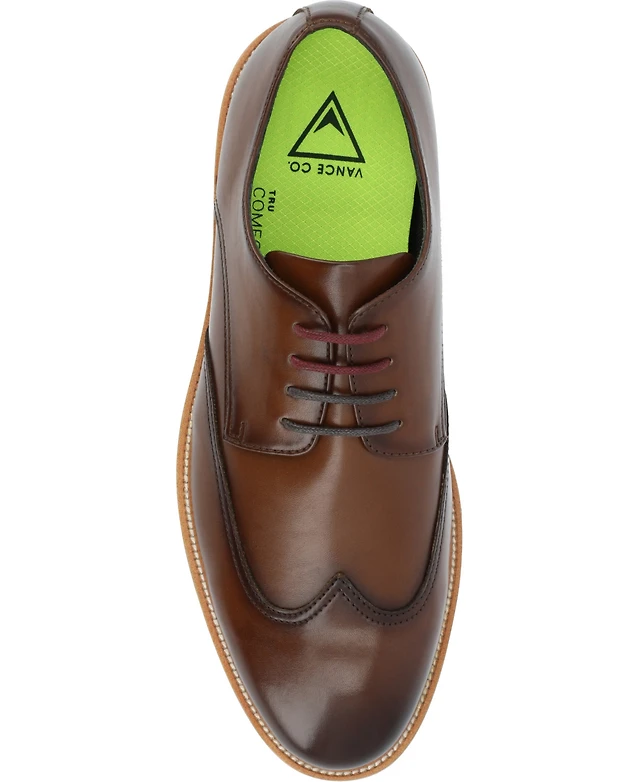 Shop Vance Men's Ezra Tru Comfort Foam Knit Wingtip Dress - Main Image