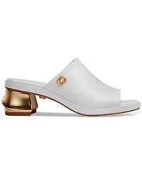 Donna Karan New York Women's Tinley Leather Peep Toe Mules