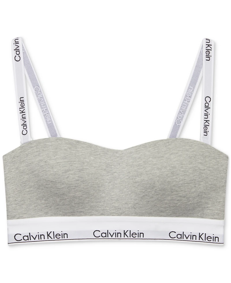 Calvin Klein Women's Modern Cotton Lightly Lined Bandeau Bralette QF7628
