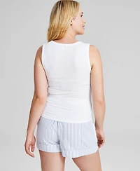 And Now This Women's Ribbed Seamless Square-Neck Tank Top, Created for Macy's