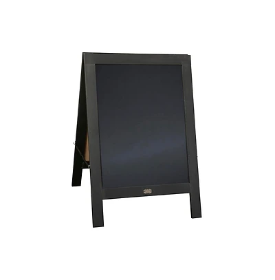 Burke 48"X24" Rustic Vintage like Double-Sided Folding Magnetic Chalkboard With 8 Chalk Markers, 10 Stencils And 2 Magnets Set