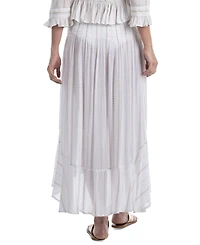 Dotti Women's Button-Front Cotton Skirt Swim Cover-Up