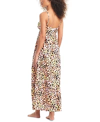 Bar Iii Women's Animal-Print Swim Cover-Up Maxi Dress, Created for Macy's