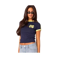 Edikted Women's Kassidy contrast T shirt