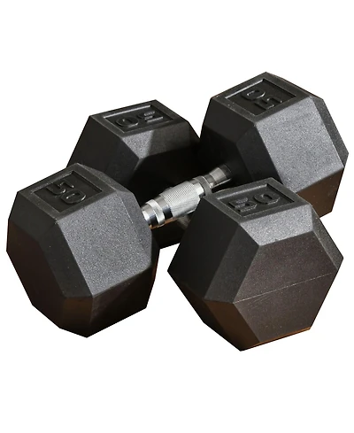 Soozier 50bs/Single Set of 2 Dumbbell Weights for Home Gym Cardio Exercise